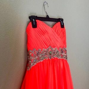Coral Prom/Homecoming/School Dance/Party Dress